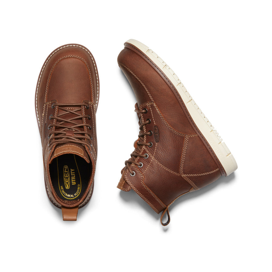 Men's San Jose 6 Boot (Soft Toe) | Gingerbread/Off White - Image 4