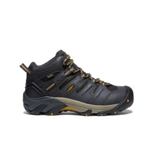 Men's Lansing Mid Waterproof (Steel Toe) | Raven/Tawny Olive
