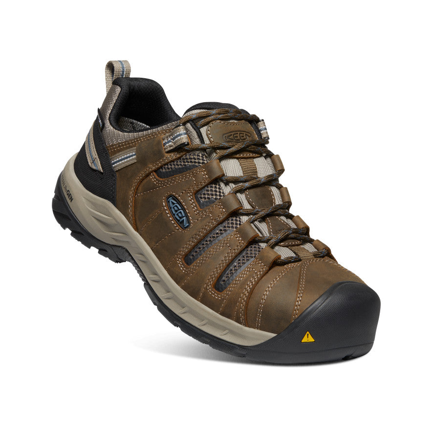 Men's Flint II Waterproof (Steel Toe) | Cascade Brown/Orion Blue - Image 3