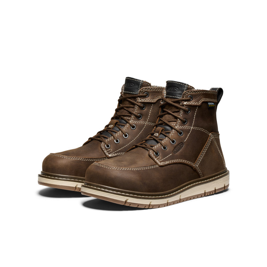Women's San Jose 6 Waterproof Boot (Aluminum Toe) | Cascade Brown/Gum - Image 2