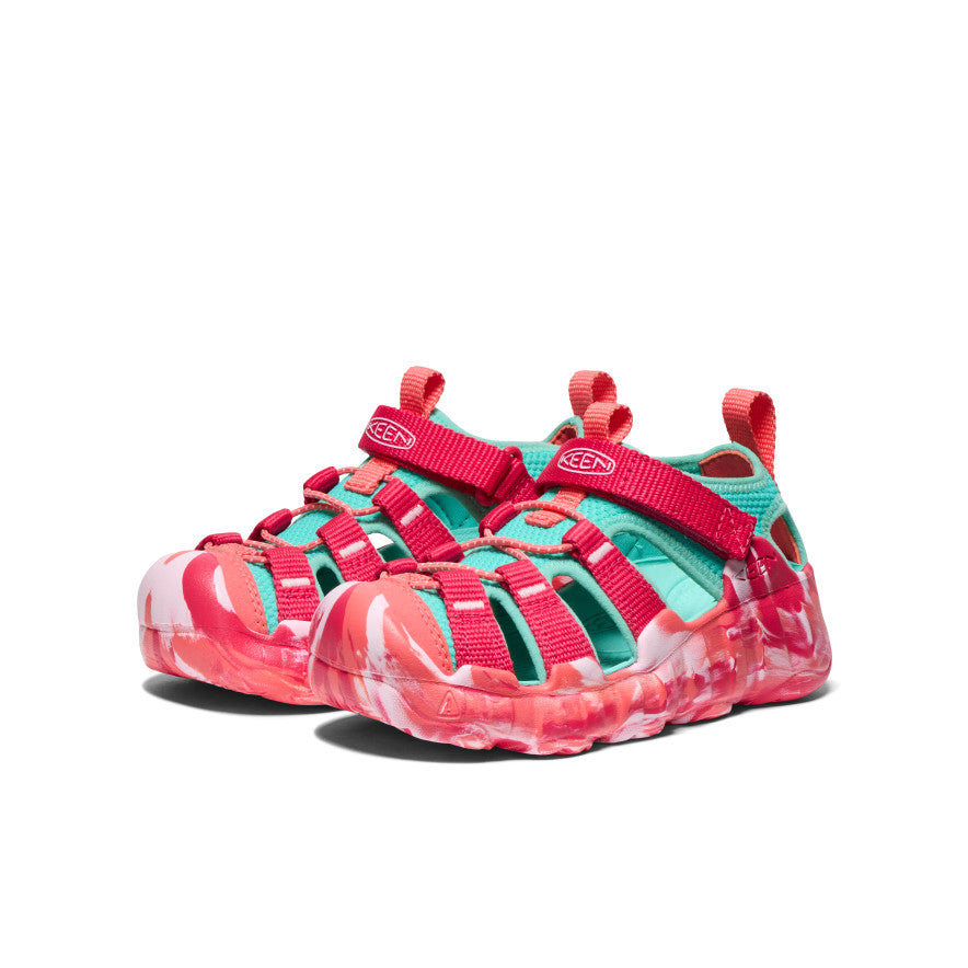 Little Kids' Hyperport H2 Sandal | Raspberry/Pool Blue - Image 2