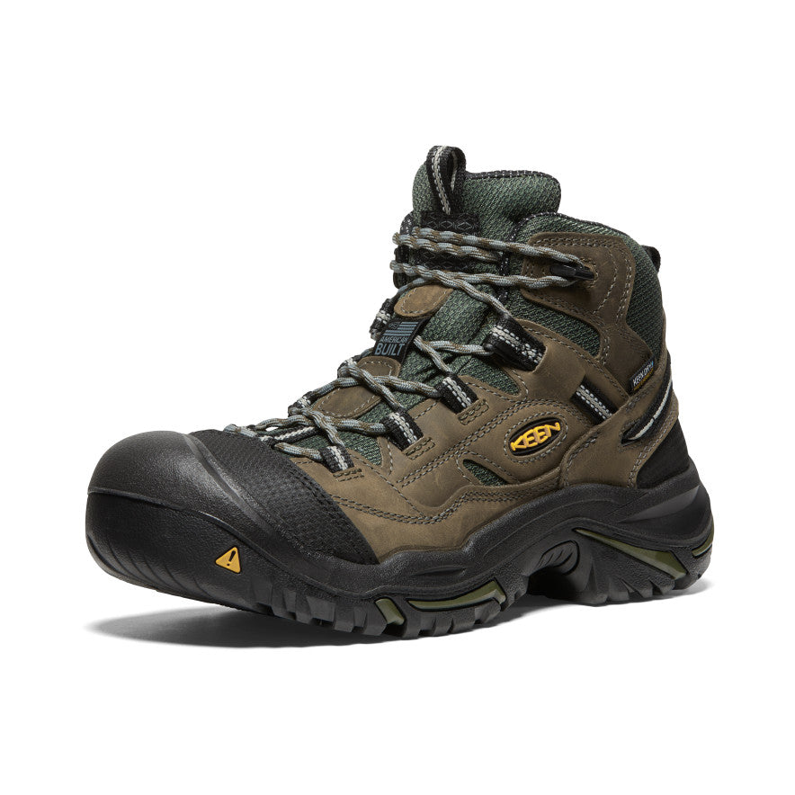 Men's Braddock Waterproof Mid (Steel Toe) | Gargoyle/Forest Night - Image 3
