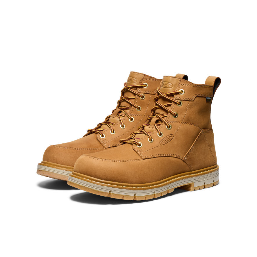 Men's San Jose 6 Waterproof 90° Heel Boot (Soft Toe) | Bistre/Gum - Image 2