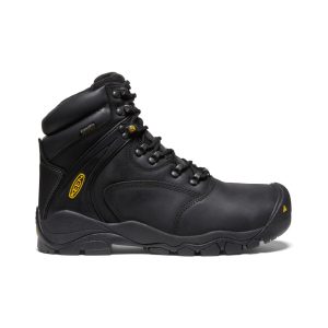 Men's Louisville 6 Waterproof Boot (Steel Toe) | Black