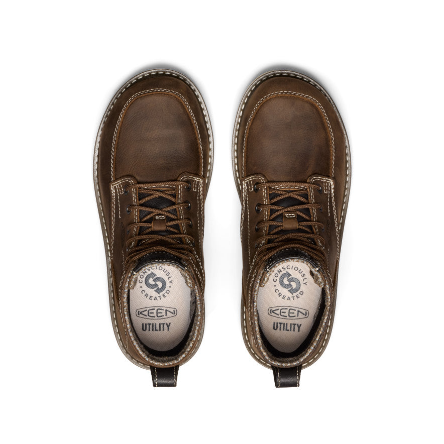 Women's San Jose 6 Waterproof Boot (Aluminum Toe) | Cascade Brown/Gum - Image 4