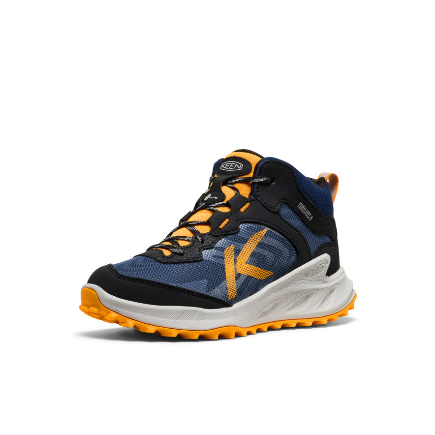 Big Kids' Zionic Waterproof Boot | Naval Academy/Bright Marigold - Image 3