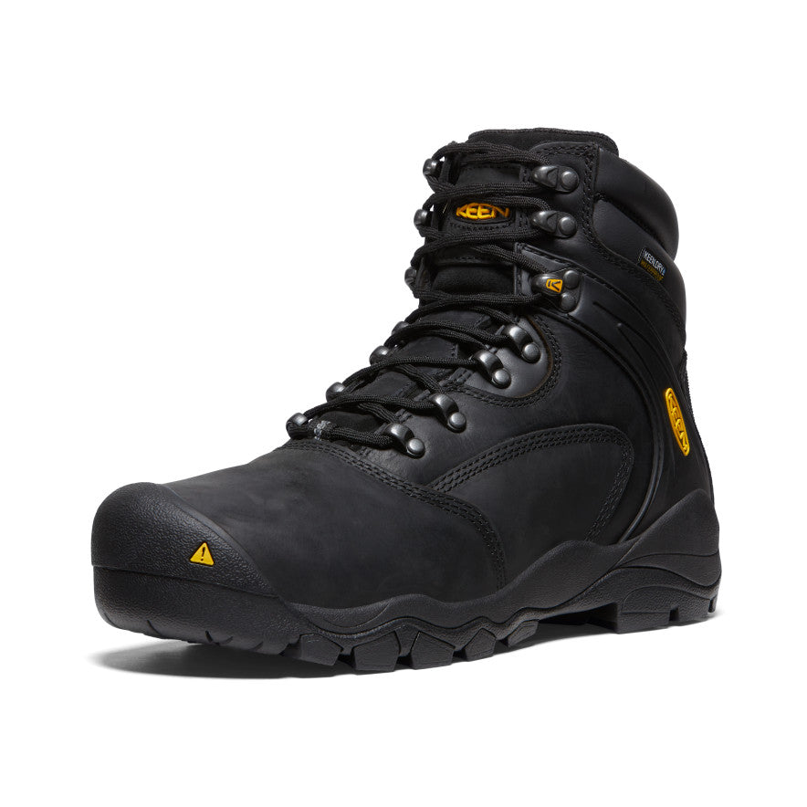 Men's Louisville 6 Waterproof Boot (Steel Toe) | Black - Image 3
