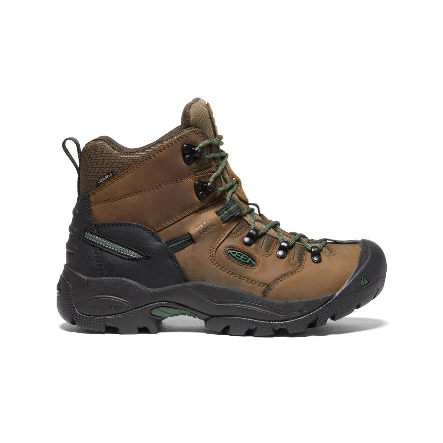 Men's Pittsburgh Energy 6 Waterproof Boot (Soft Toe) | Cascade Brown/Greener Pastures