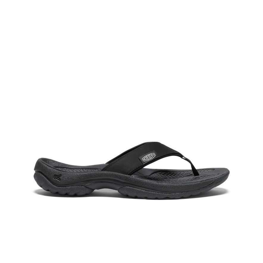Women's Kona Leather Flip-Flop | Black/Vapor