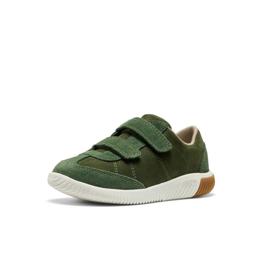 Little Kids' KNX T-Toe Sneaker | Bronze Green/Star White - Image 3