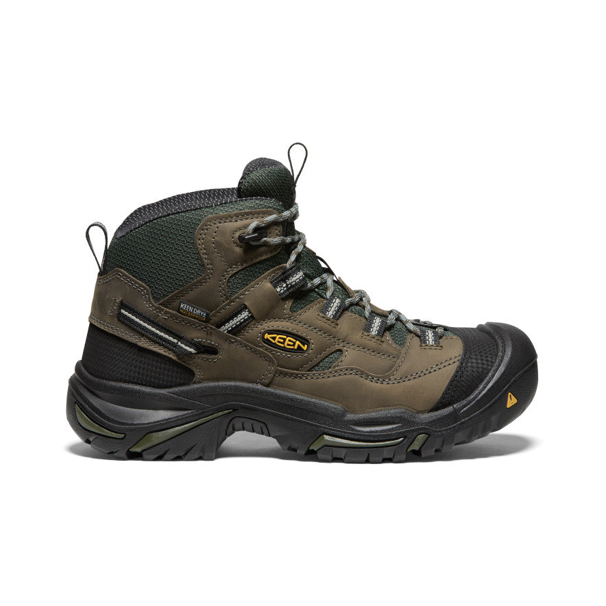 Men's Braddock Waterproof Mid (Steel Toe) | Gargoyle/Forest Night
