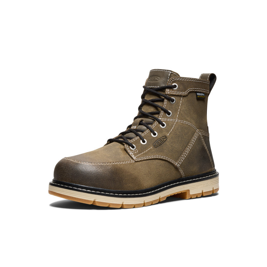 Women's San Jose 6 Waterproof 90?? Heel Boot (Aluminum Toe) | Steel Grey/Gum - Image 3