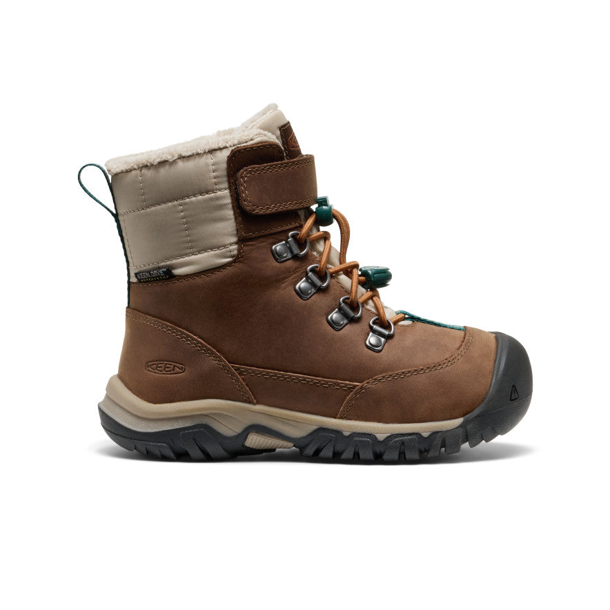 Little Kids' Kanibou Waterproof Winter Boot | Dark Earth/Roasted Pecan
