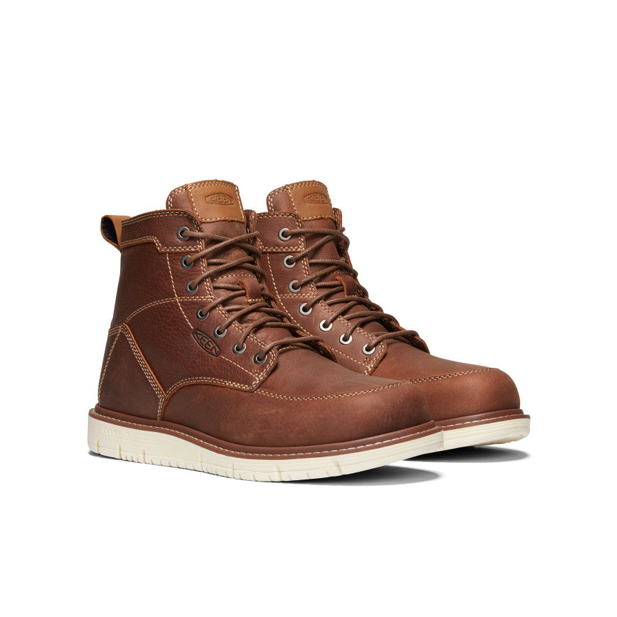 Men's San Jose 6 Boot (Soft Toe) | Gingerbread/Off White - Image 2