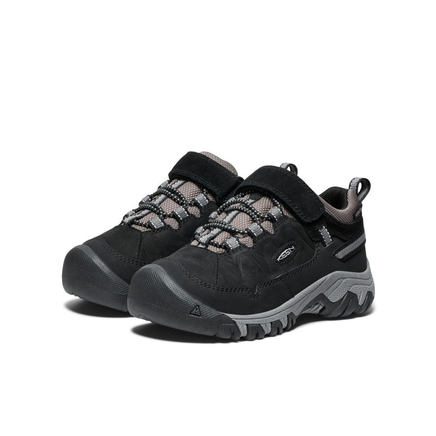 Little Kids' Targhee IV Waterproof Hiking Shoe | Black/Steel Grey - Image 2