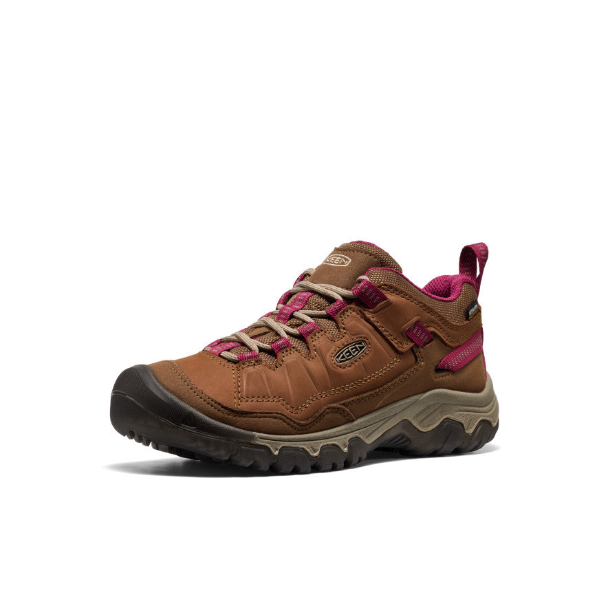 Women's Targhee IV Waterproof Hiking Shoe | Bison/Beaujolais - Image 3