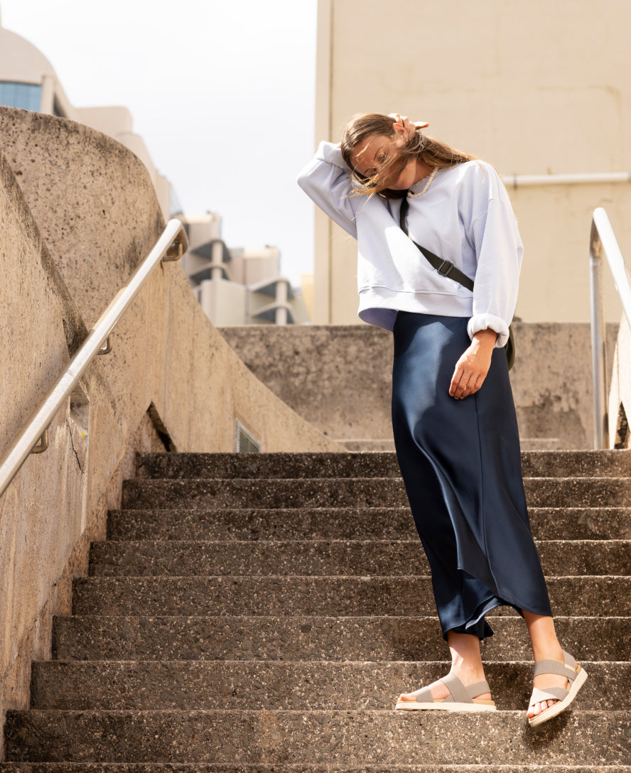 Women's Elle Backstrap Sandal | Faded Denim/Skyway - Image 9