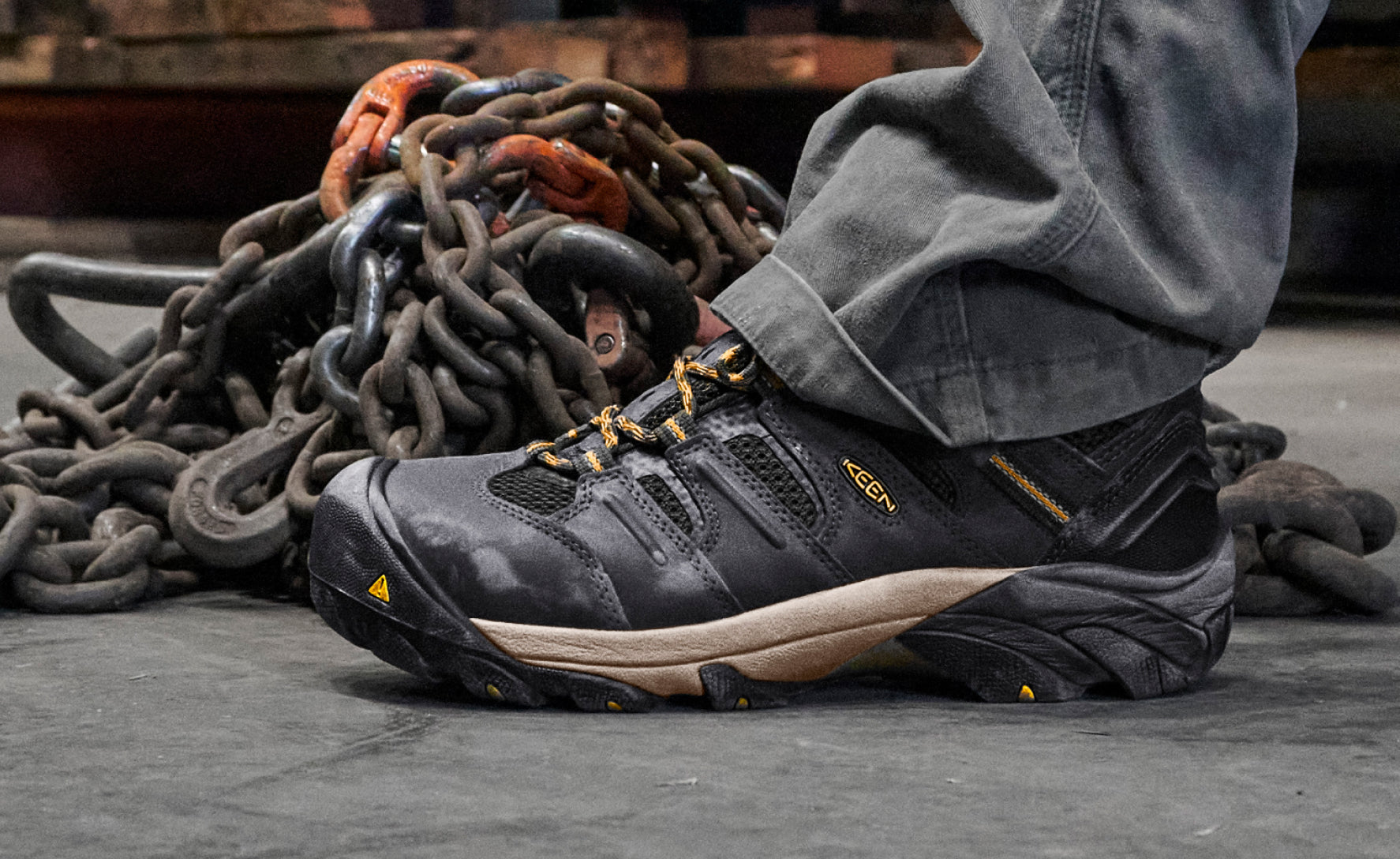 Men's Lansing Mid Waterproof (Steel Toe) | Cascade Brown/Brindle - Image 6