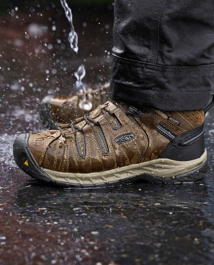 Men's Flint II Waterproof Boot (Steel Toe) | Cascade Brown/Orion Blue - Image 8