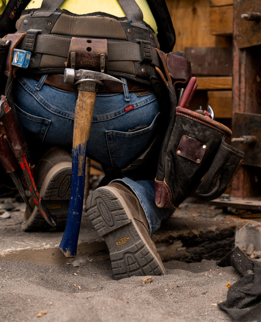 Men's San Jose 6 Waterproof 90° Heel Boot (Aluminum Toe) | Bistre/Gum - Image 8