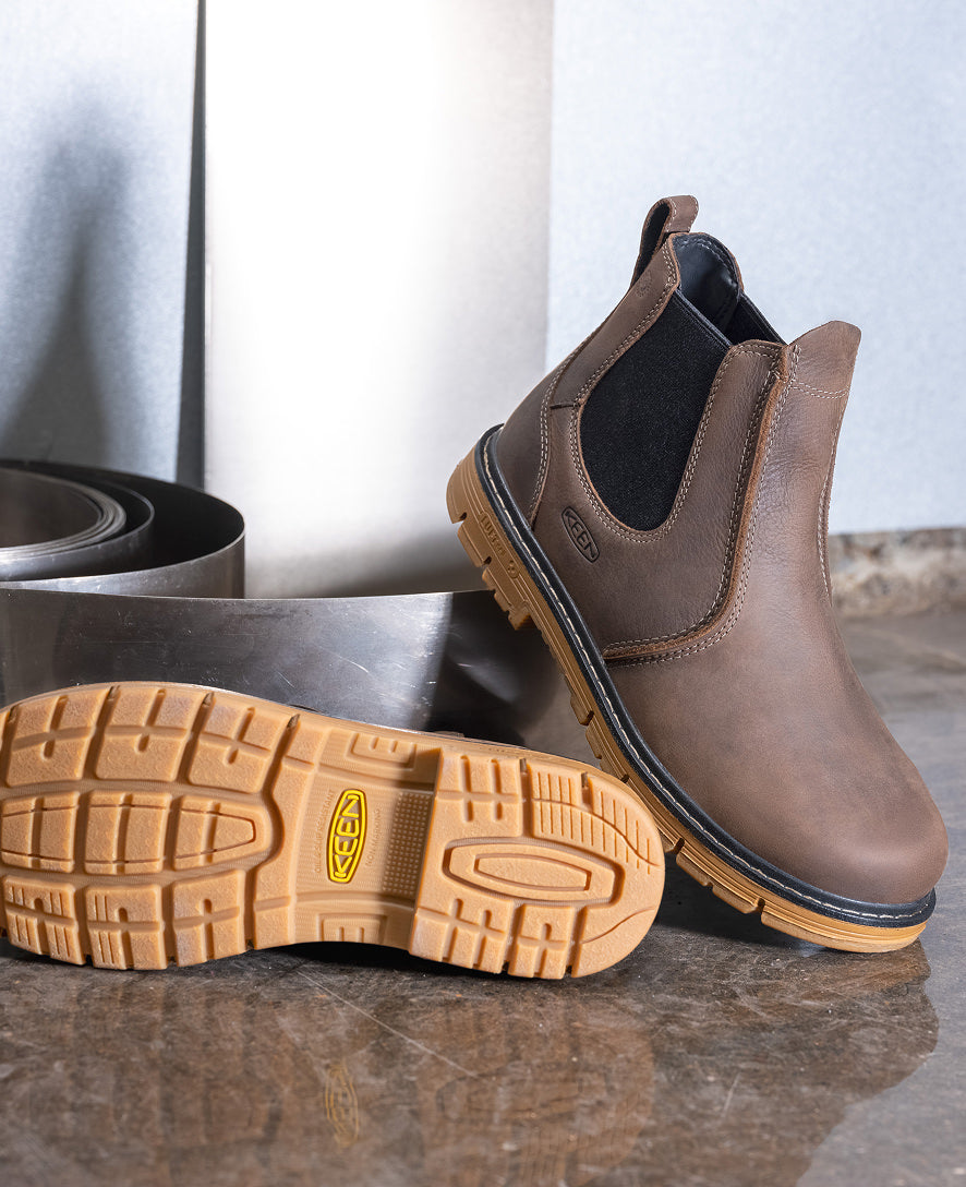 Men's San Jose Chelsea 90?? Heel Boot (Aluminum Toe) | Cascade Brown/Gum - Image 9