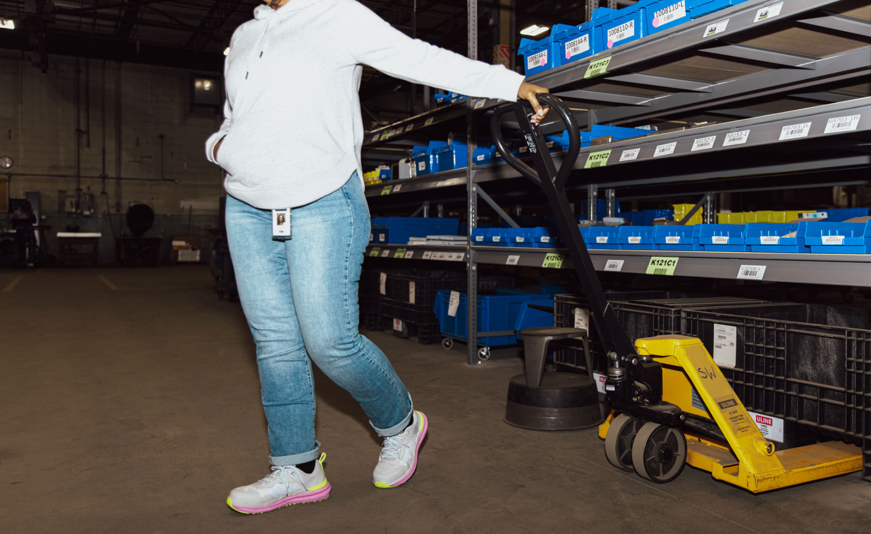 Women's Speedworks ESD Work Sneaker (Carbon Toe) | Alloy/Moonlight Mauve - Image 7