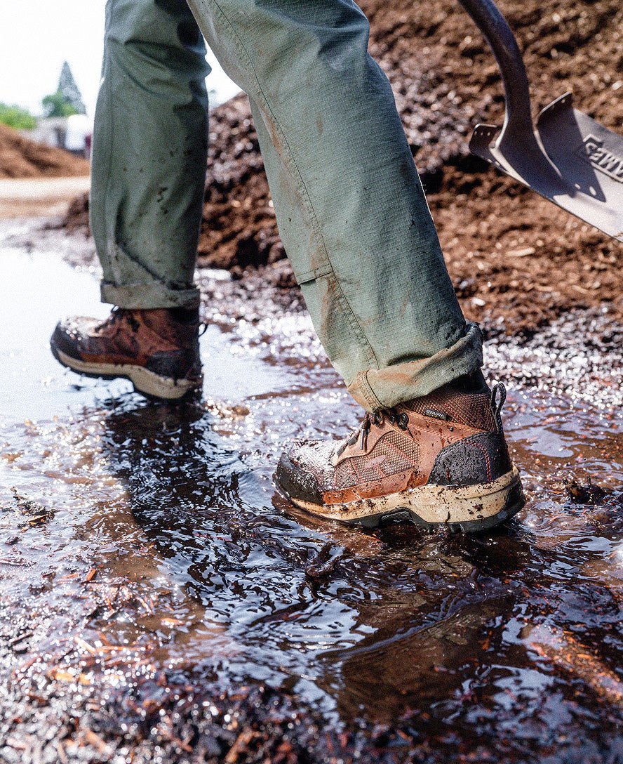 Women's Skokie Waterproof Work Boot (Carbon Toe) | Bison/Black - Image 8