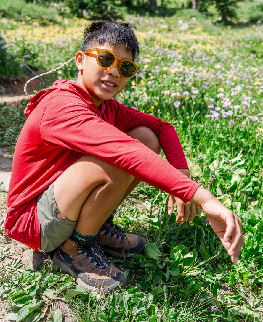 Little Kids' Targhee IV Waterproof Hiking Boot | Bison/Brindle - Image 8