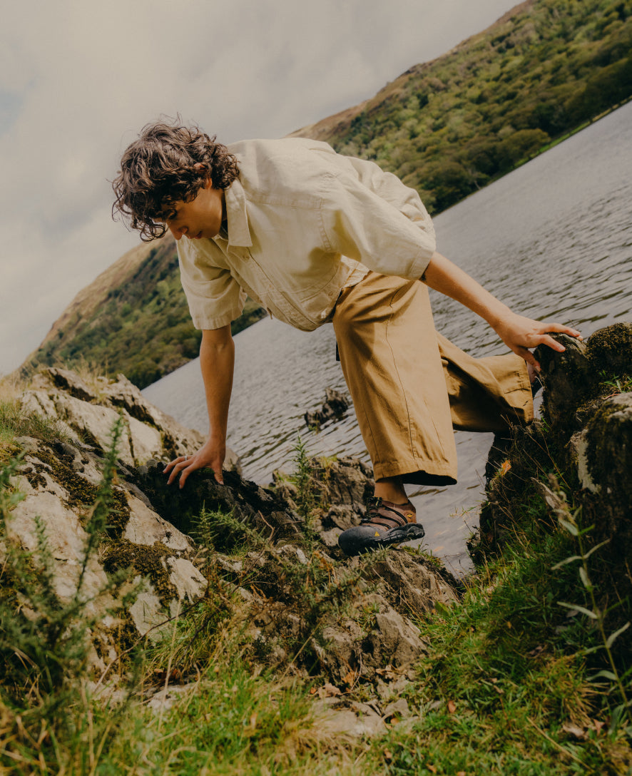 Men's Newport Leather Sandal | Black/Steel Grey - Image 8