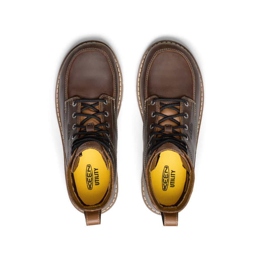 Men's San Jose 6 Waterproof 90° Heel Boot (Aluminum Toe) | Bison/Black - Image 4