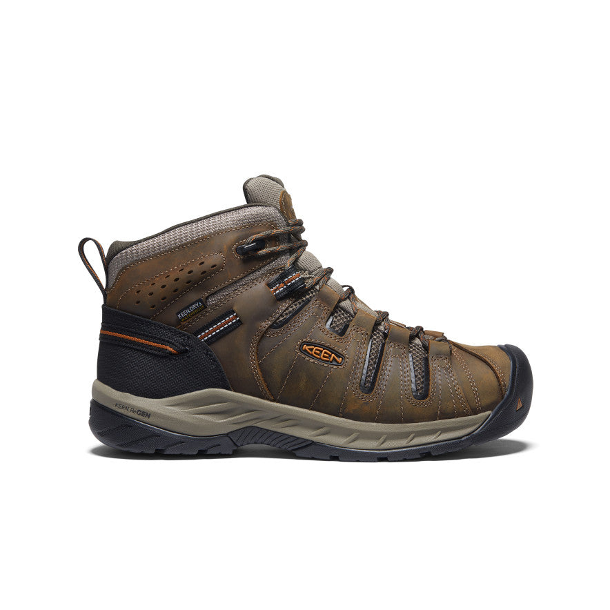 Men's Flint II Waterproof Mid (Soft Toe) | Black Olive/Brindle