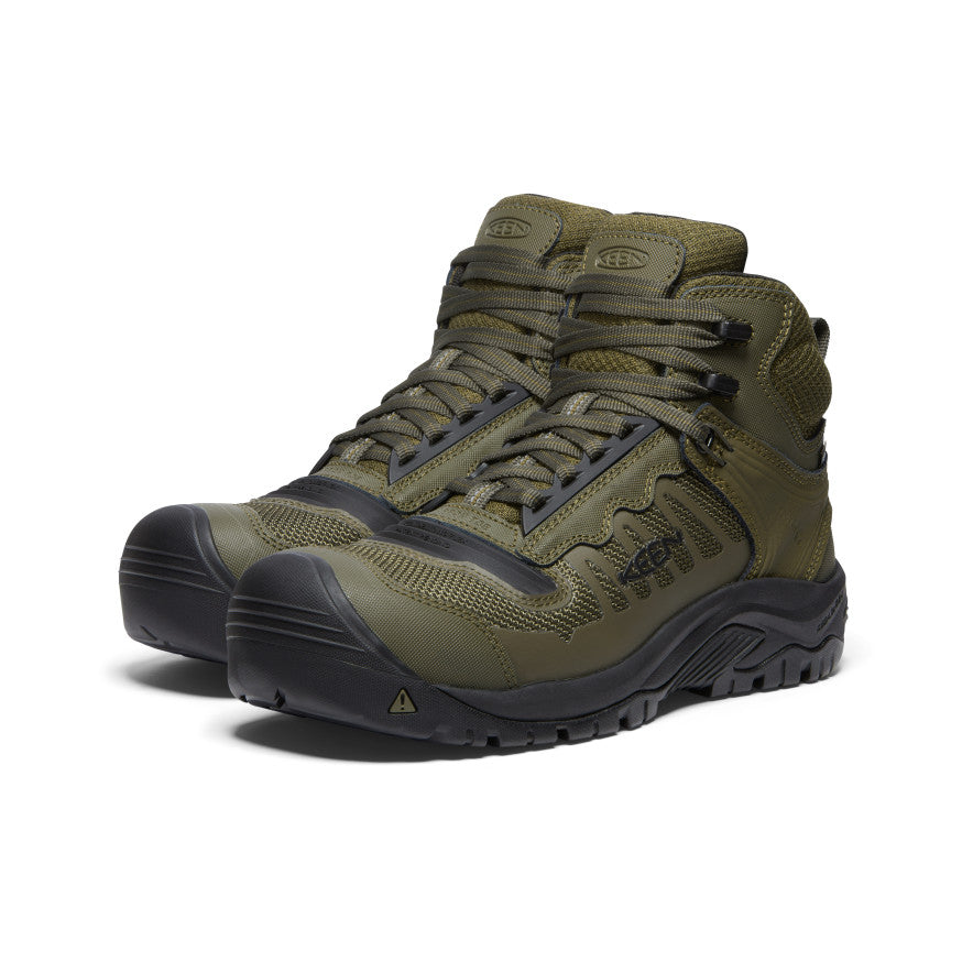 Men's Reno Mid Waterproof (Carbon Toe) | Dark Olive/Black - Image 2