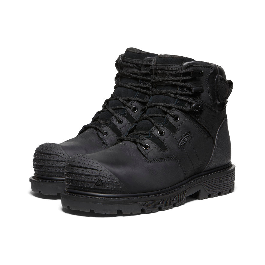 Men's Camden 6 Waterproof Boot (Carbon Toe) | Black/Black - Image 2