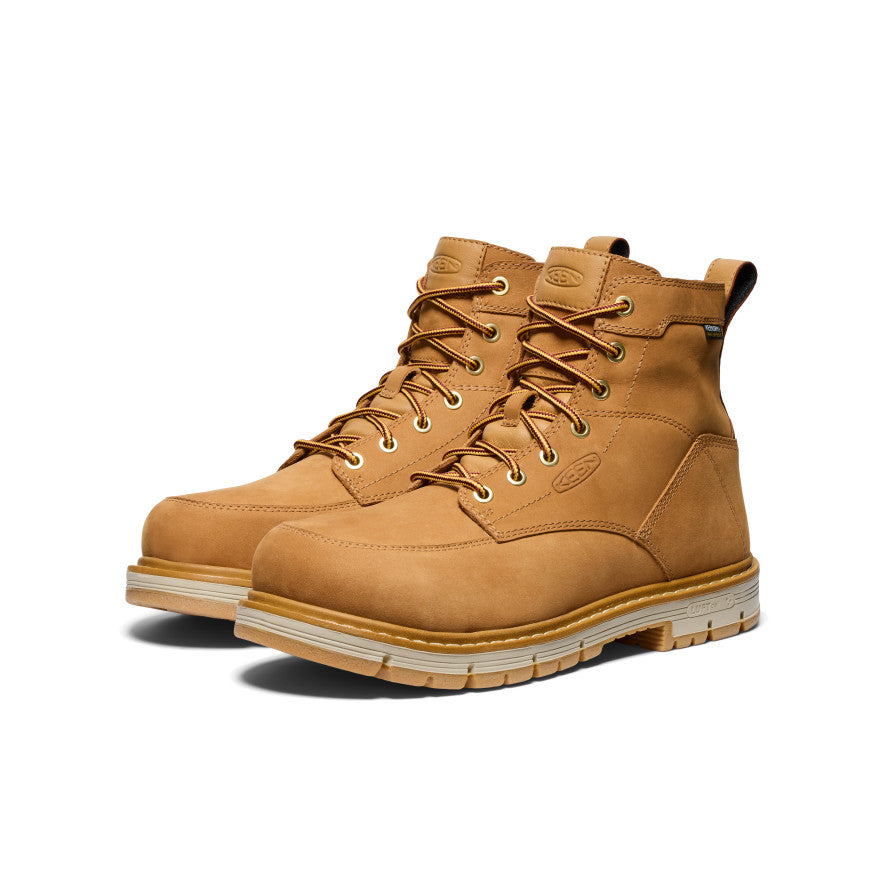 Men's San Jose 6 Waterproof 90° Heel Boot (Aluminum Toe) | Bistre/Gum - Image 2