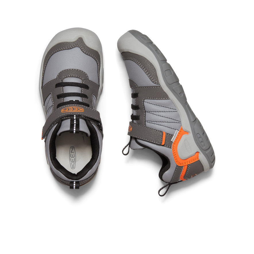 Big Kids' Knotch Peak Sneaker | Magnet/Safety Orange - Image 4