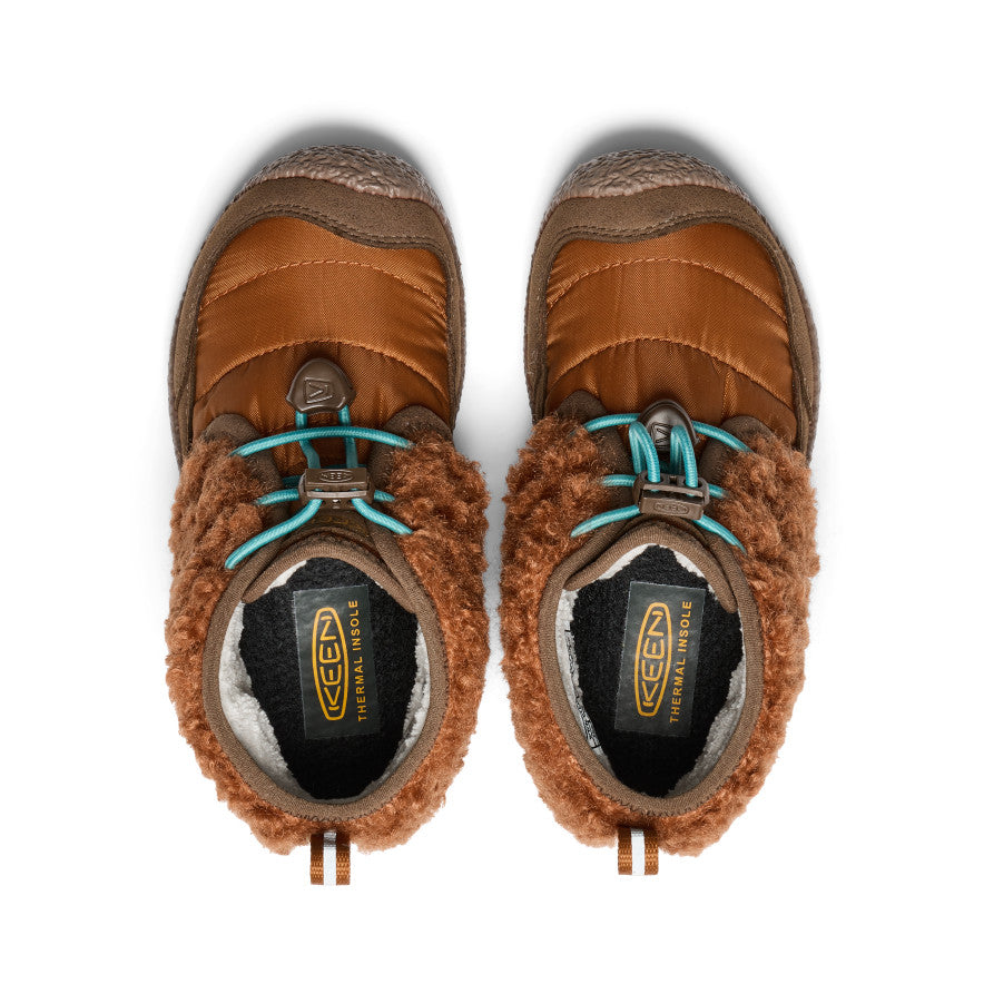 Little Kids' Howser II Waterproof Chukka | Roasted Pecan/Dark Earth - Image 4