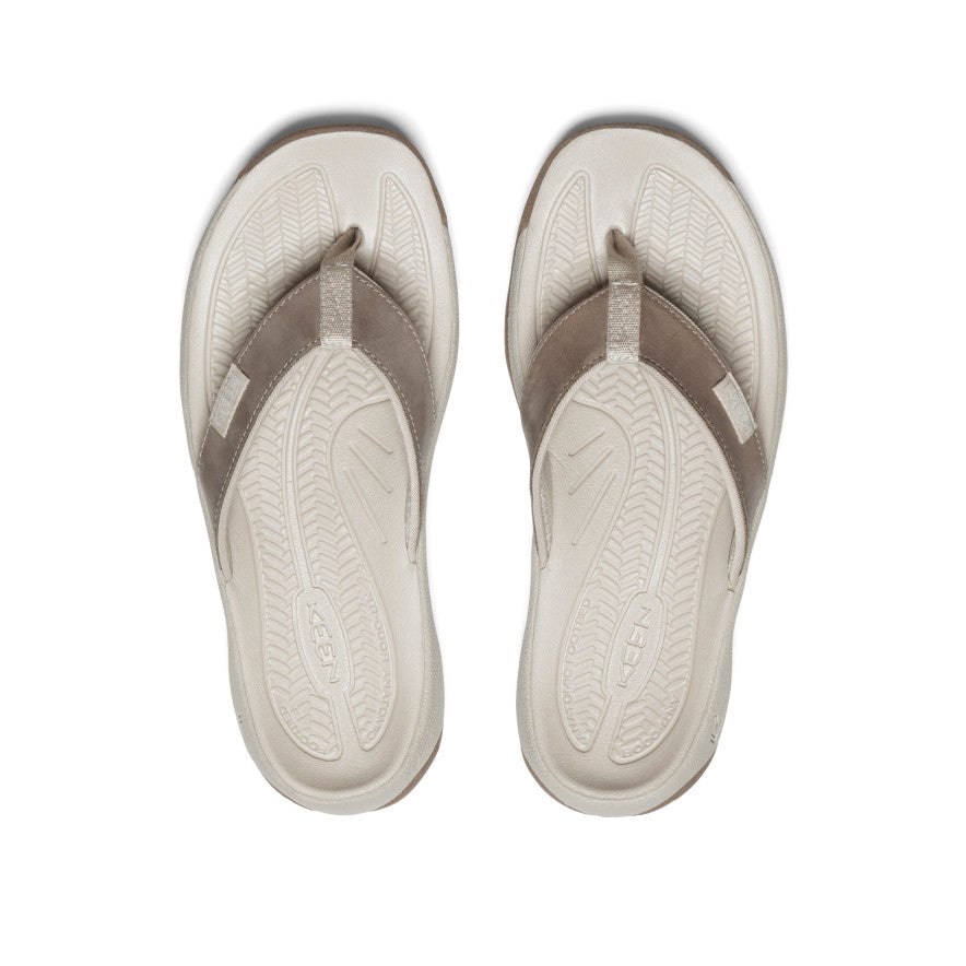 Women's Kona Leather Flip-Flop | Brindle/Silver Birch - Image 4