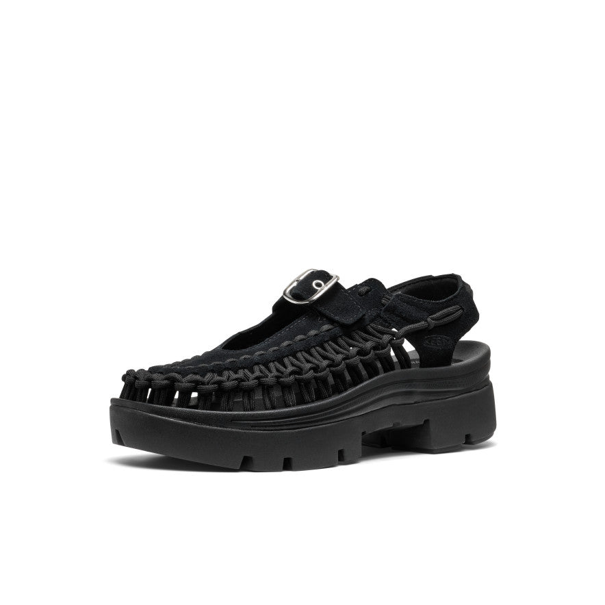 All Gender UNEEK PLT Mary Jane Sneaker | Black/Black - Image 4