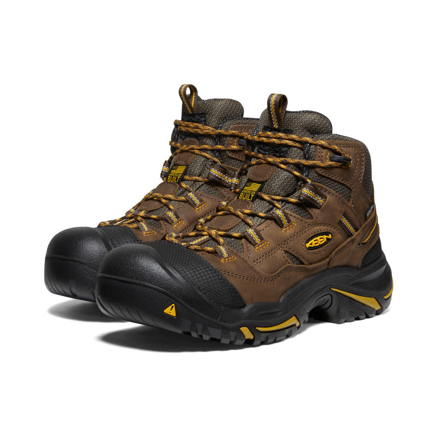 Men's Braddock Waterproof Mid (Steel Toe) | Cascade Brown/Tawny Olive - Image 2