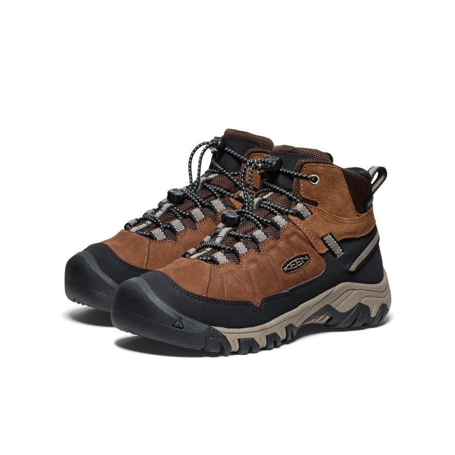 Big Kids' Targhee IV Waterproof Hiking Boot | Bison/Brindle - Image 2